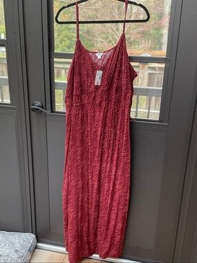 Penningtons Red Spaghetti-Strap Maxi Dress NWT